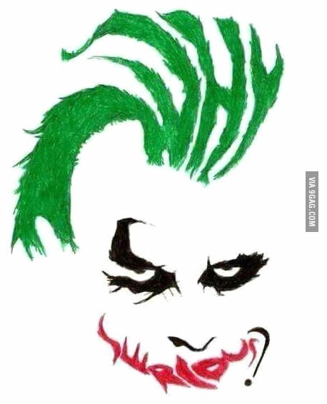 Can you reading this? The joker is asking you!