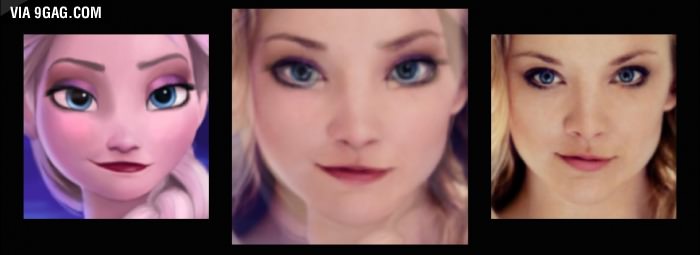 Elsa + Natalie Dormer = Alike!