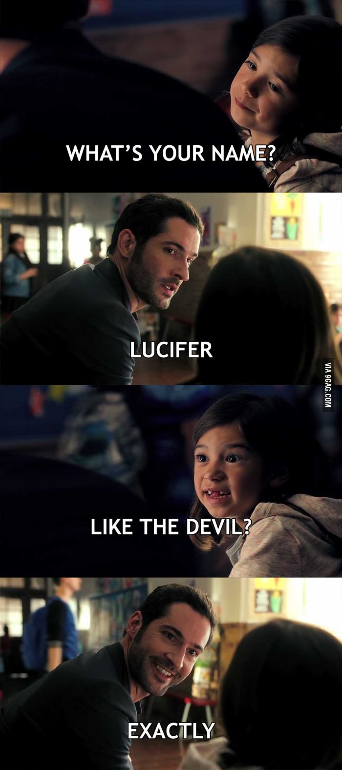 I hate Lucifer with black hair, it should be blonde. But you can&#039;t hate that smile.