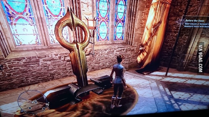 I just realized the Mage throne in DAI is a Mass Effect relay