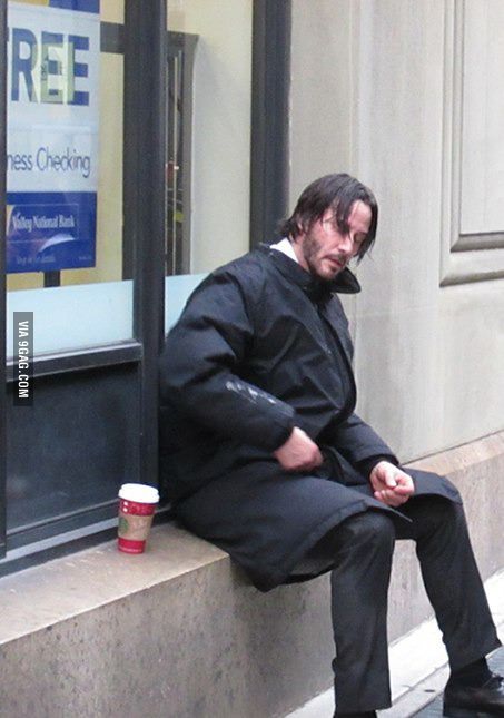 Keanu Reeves is still looking sad