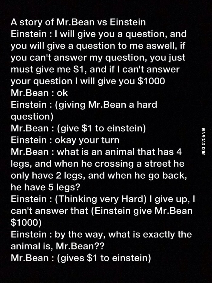 Mr. Bean and Einstein