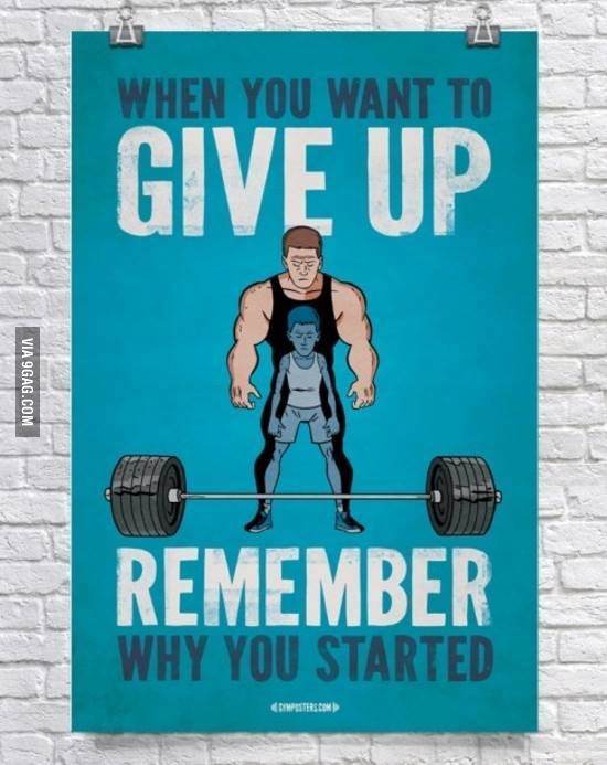 Never give up