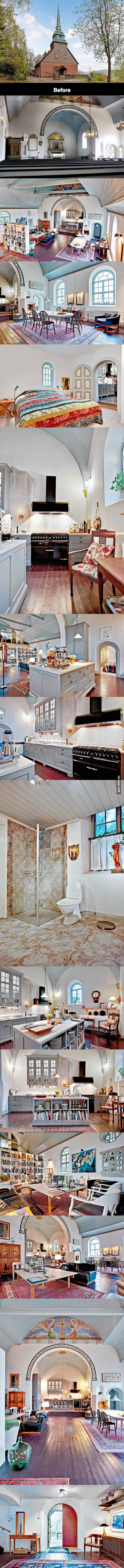 Old Swedish church turned into luxury home