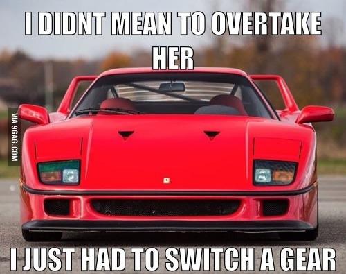 Overly sympathetic Ferrari...