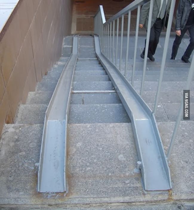 Stairs for handicapped