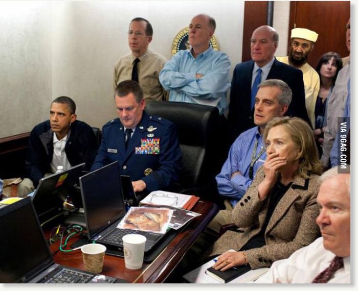 The White House on the night Bin Laden was killed.