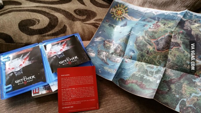 The Witcher 3 provided more box content than I&#039;ve seen in a while, even a thank you note from CD Projekt Red.