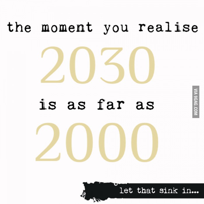 2030 is far away... as much as 2000.