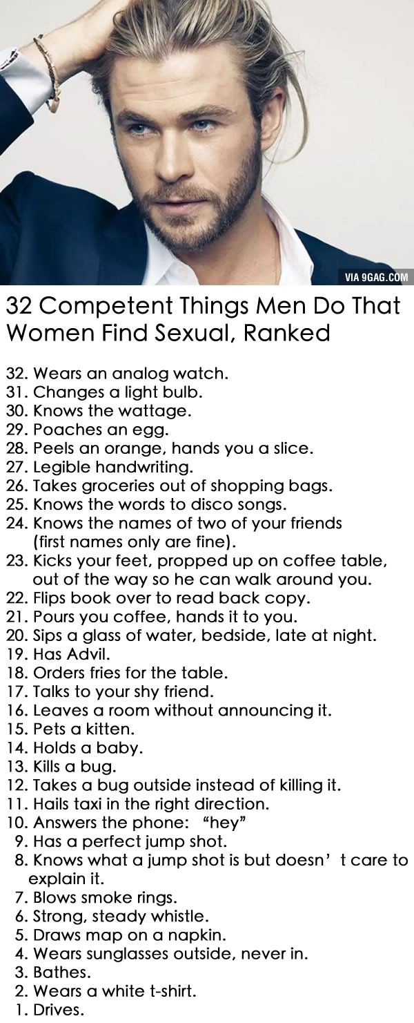 32 Competent Things Men Do That Women Find Sexual, Ranked