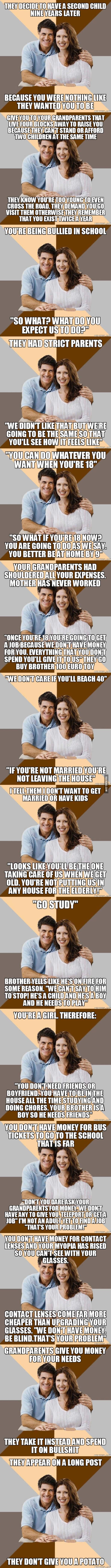 An example why people need to take tests before allowed to have children