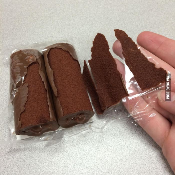 Every time I open a Swiss roll.