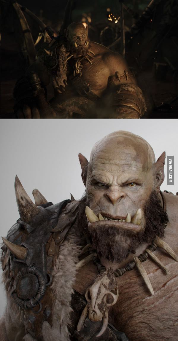 First official image from WARCRAFT movie of Orgrim Doomhammer