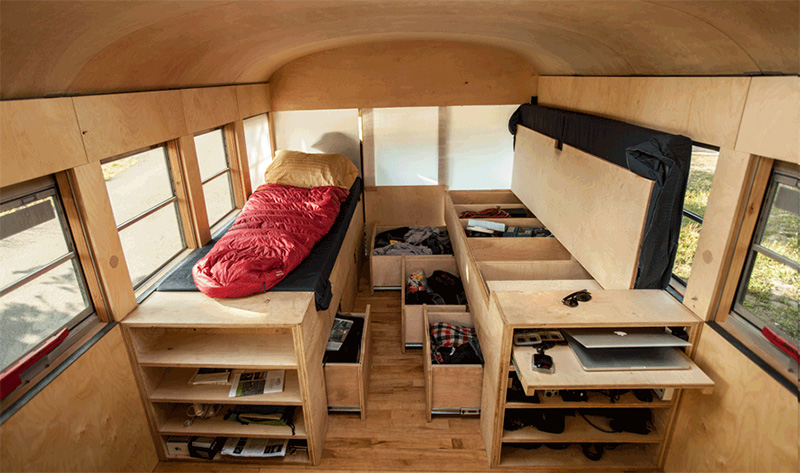 He Bought An Old School Bus On Craigslist And Turned It Into The Ultimate Road Trip Vehicle