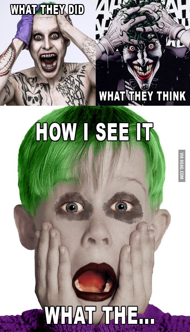 Home alone with the new joker...