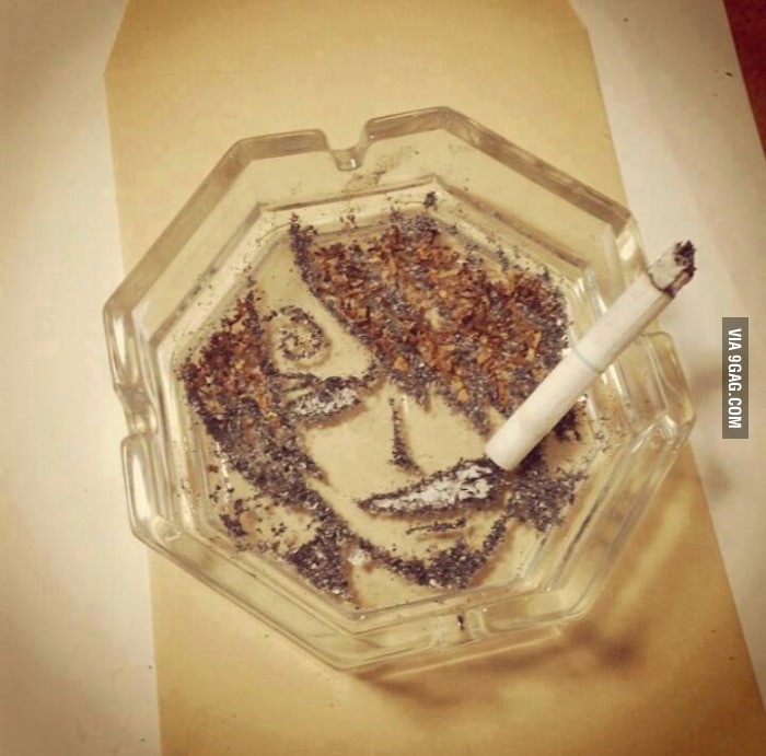 Just playing with my friend&#039;s cigarette&#039;s ashes