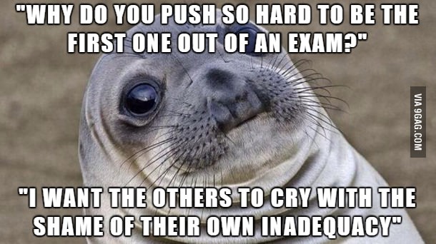 My soft spoken med student wife casually discusses the destruction of her classmates...