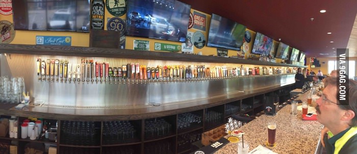 New bar opened up in my neighborhood, 175 beers on tap.