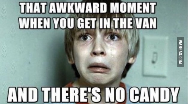 That awkward moment...