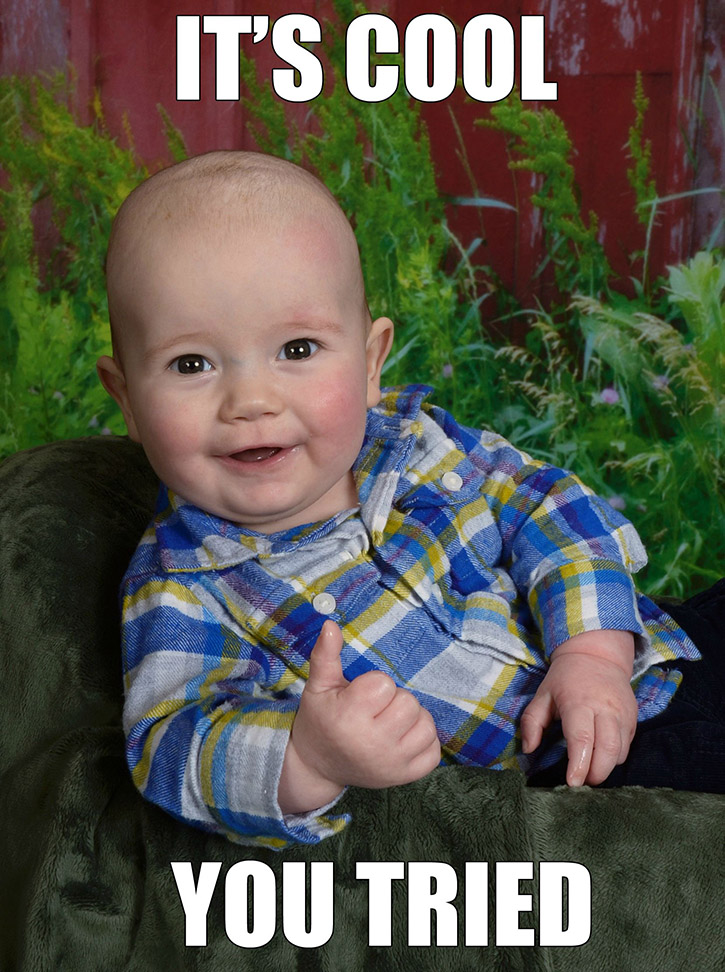 This 5 Month-Old Baby Just Took The Most Epic School Photo