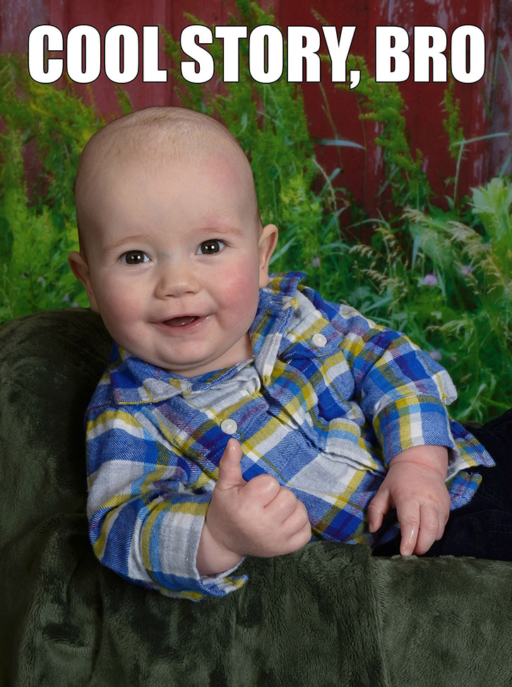 This 5 Month-Old Baby Just Took The Most Epic School Photo