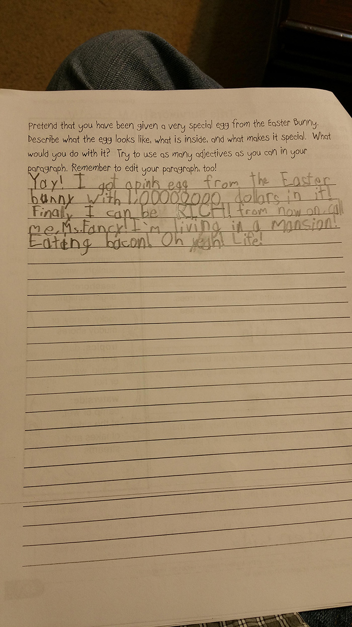 This 7 Year-Old Girl's Answer To A Homework Assignment Is Going To Make Your Day