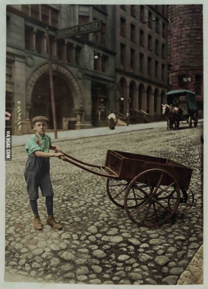 This is what I do in my free time, put some color on old BW pictures. This one is from 1910