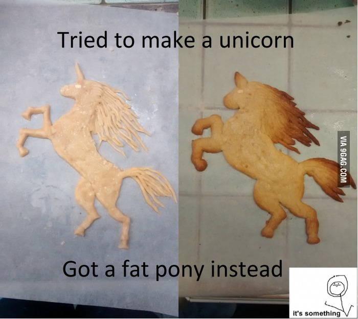 Tried to make a unicorn cookie