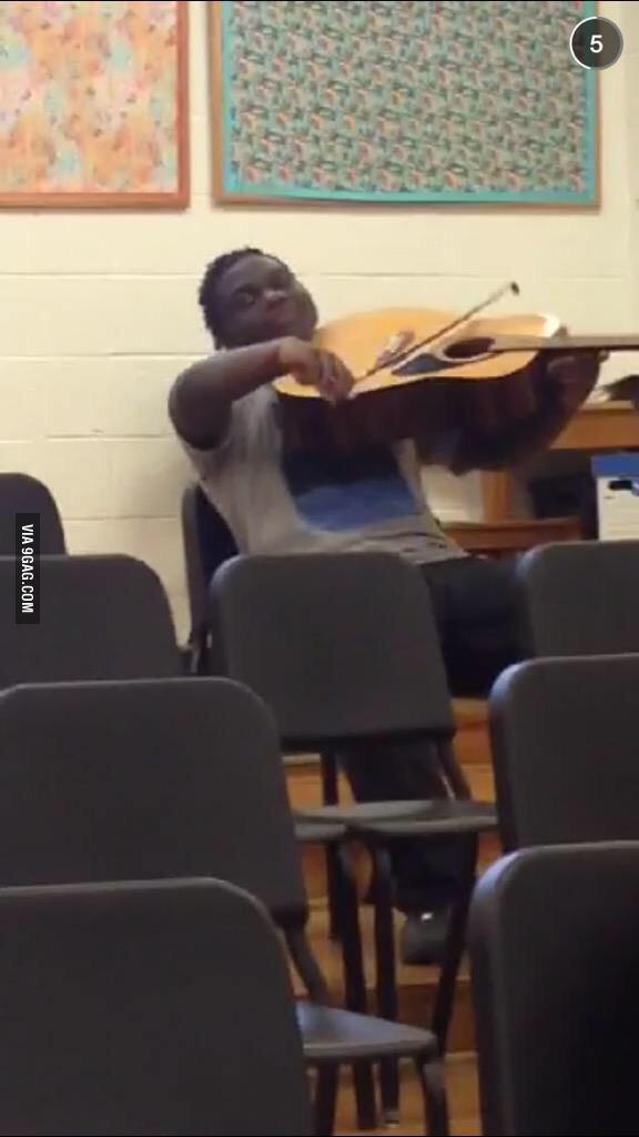 When you&#039;re high as f**k in the music class