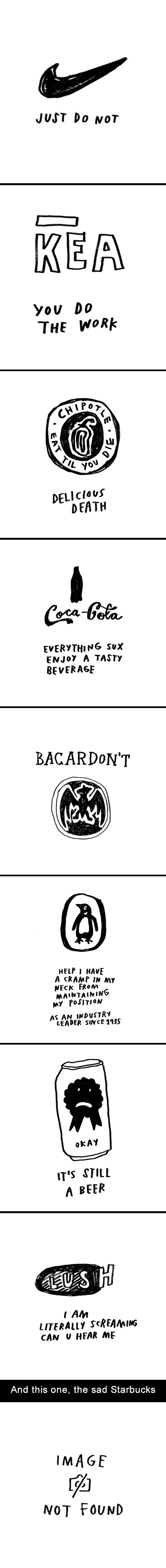 &quot;Sadvertising,&quot; What Brands Would Look Like If They Were Sad