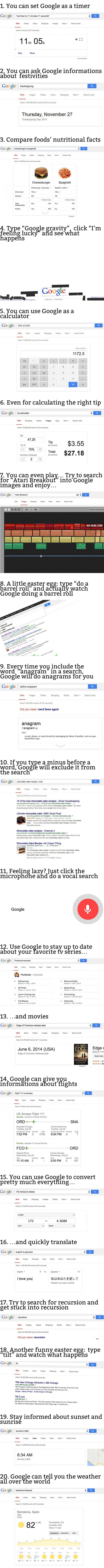 20 Amazing Tricks You Didn&rsquo;t Know Google Could Do. Thank Me Later
