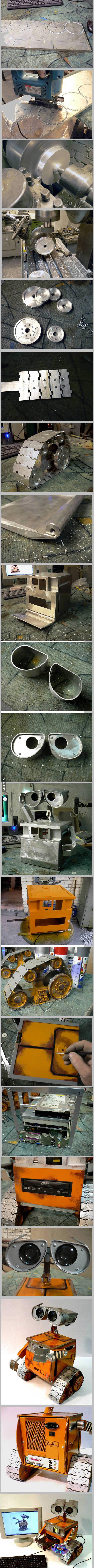 Making a Wall-E PC Case
