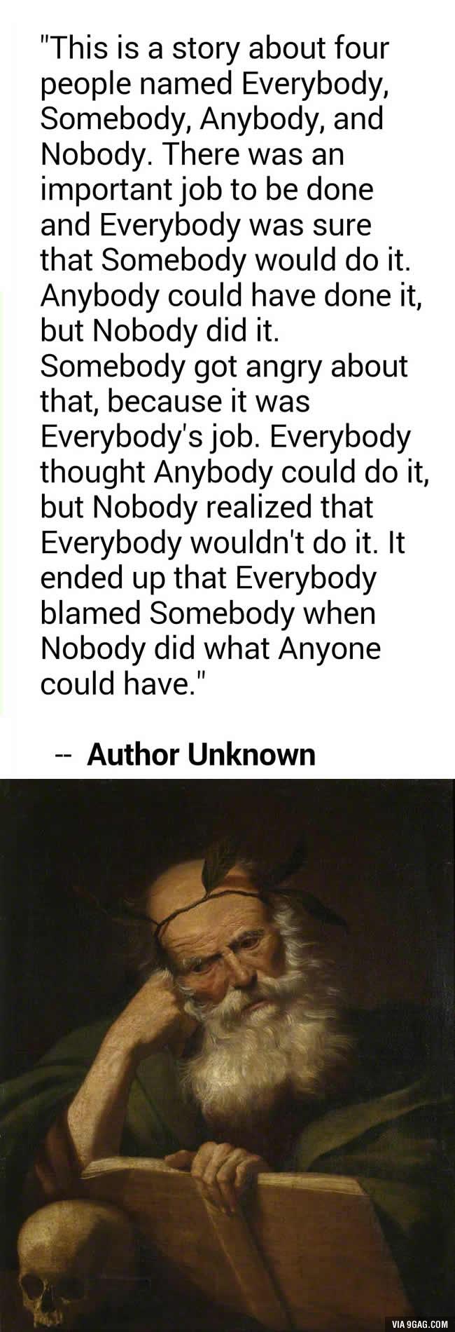 Very philosophical.