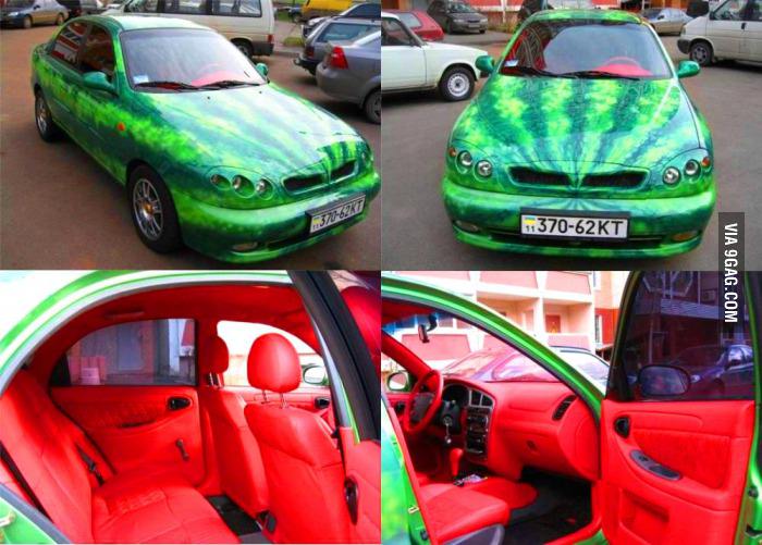 Watermelon car