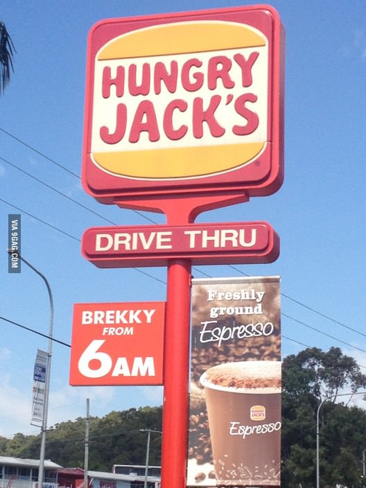 In Australia we don&#039;t call it Burger king we call it Hungry Jack&#039;s