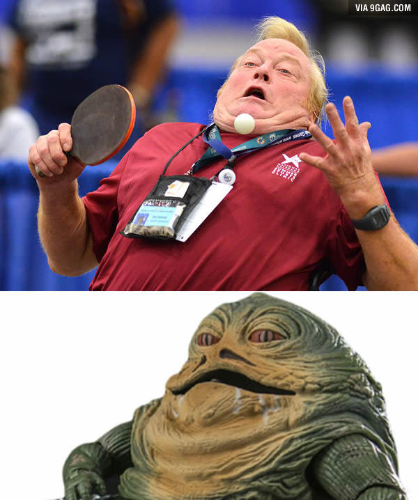 Jabba the Hutt is at the Olympics