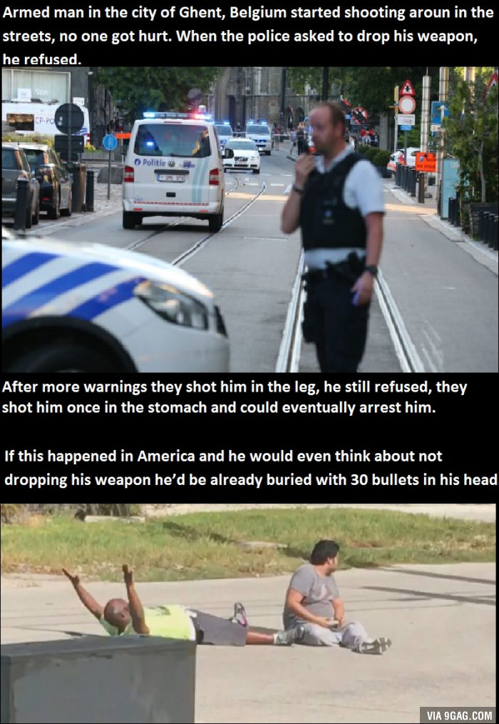 Respect for the officers for handling it so well (and not being trigger happy)