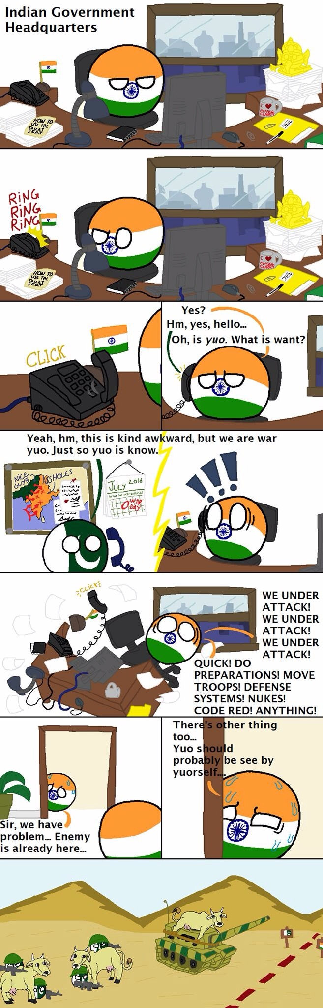 Indiaball in trouble!