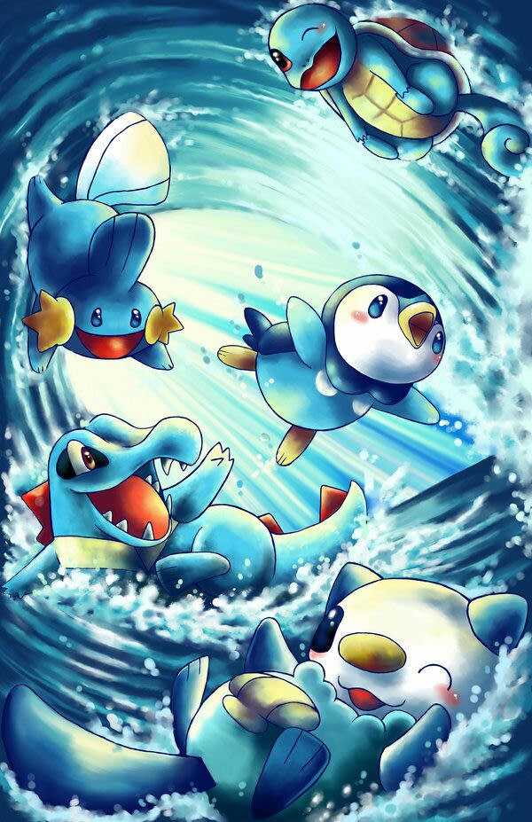 Pokemon Watertype wallpaper.