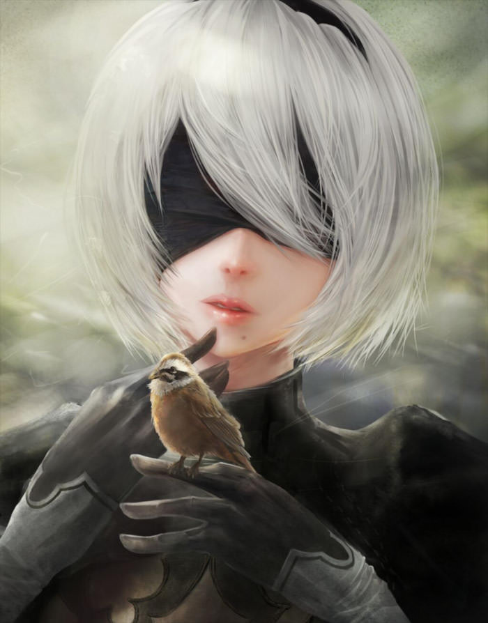 Apparently she became some people&#039;s game crush. 2B - NieR:Automata