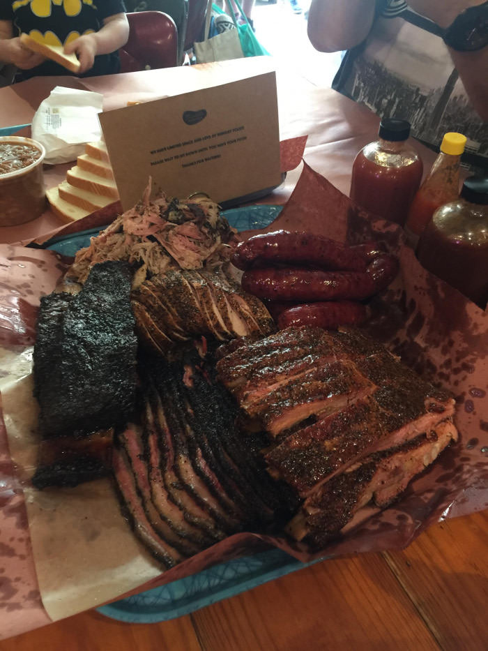 Franklin&#039;s BBQ, after a 5 hour 730am-1230pm wait in line.