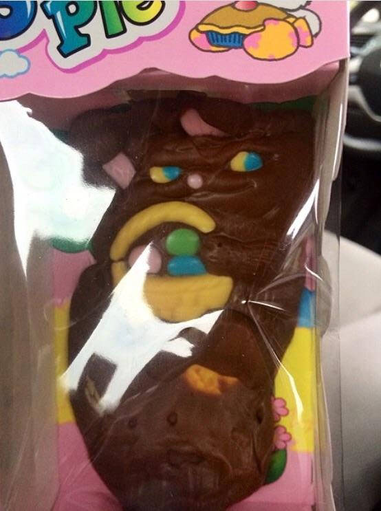 I left a chocolate bunny in my car and now it looks like this..