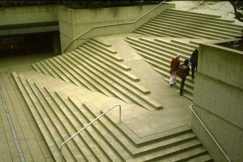 I wish more stairs would incorporate wheelchair access