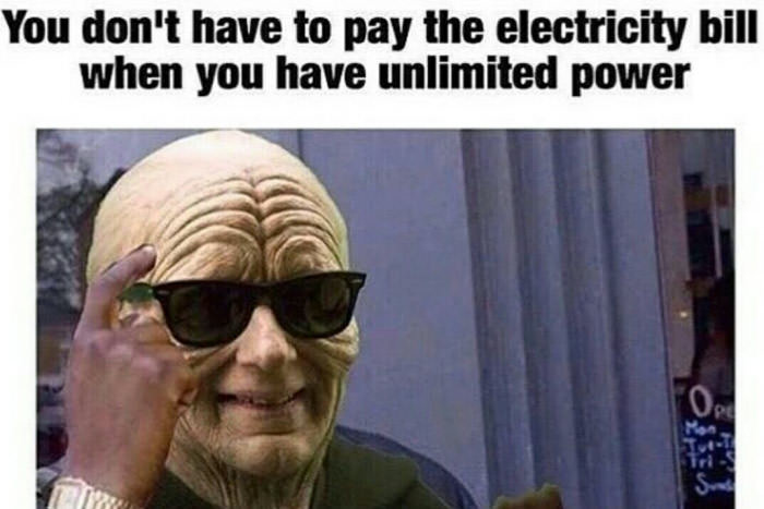 Palpatine never misses a trick