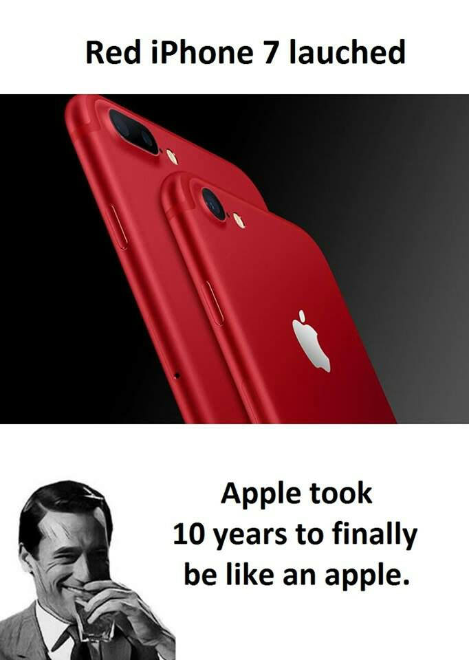 So its a red apple now you say? Interesting...