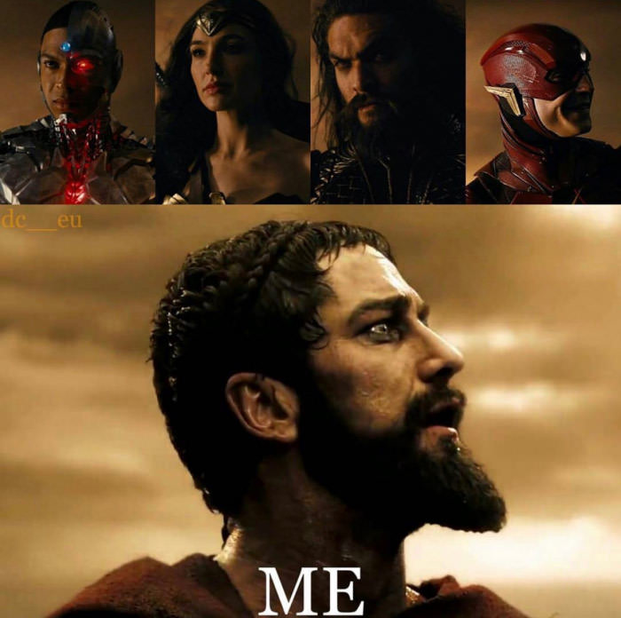 This is literally me after watching the Justice League trailer.