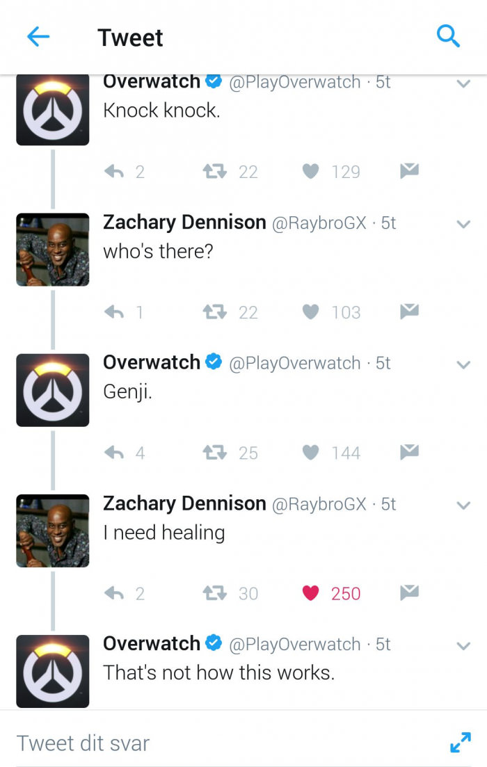 A guy on Twitter just trolled a Blizzard Employee