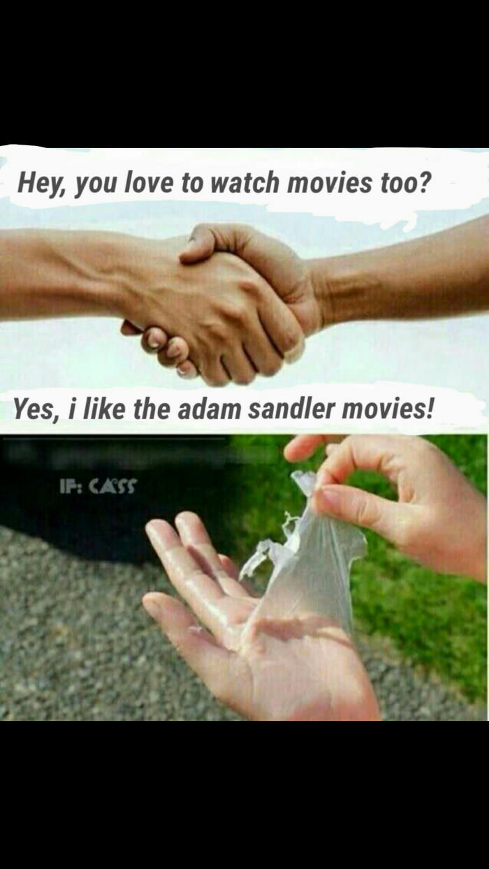 Adam sandler movies....