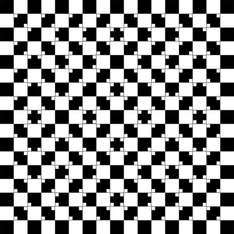 All the lines in this image are straight.