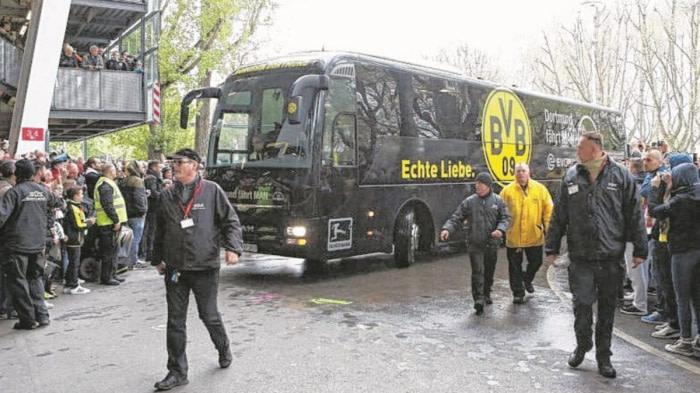 BREAKING: Bomb attack on Dortmund team bus, 1 injured